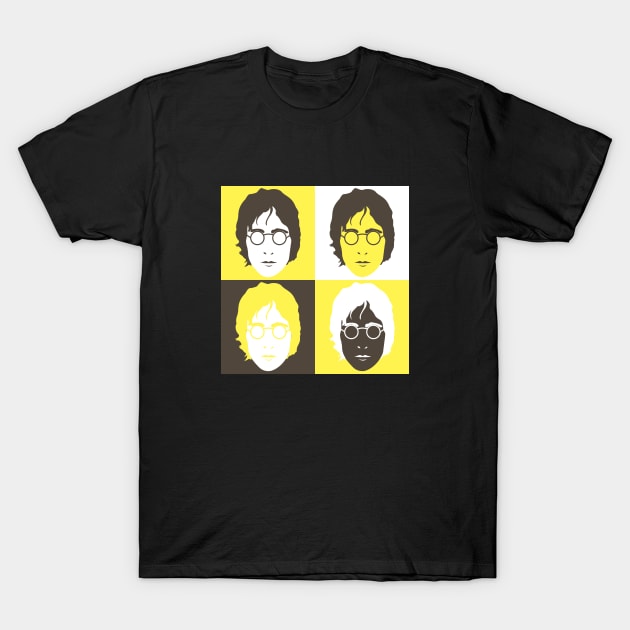 John Lennon Pop Art Minimalist T-Shirt by nankeedal